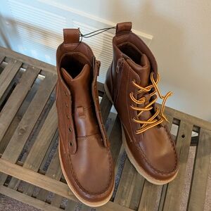 Cat & Jack Brown Kids Boots with Laces